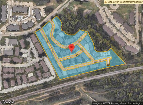  3808 Post Oak Blvd, Euless, TX Parcel Map