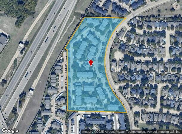 3653 Timberglen Rd, Dallas, TX Parcel Map