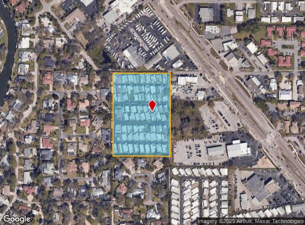 7020 Captain Kidd Ave, Sarasota, FL Parcel Map