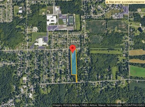  1592 Grace St, Mansfield, OH Parcel Map