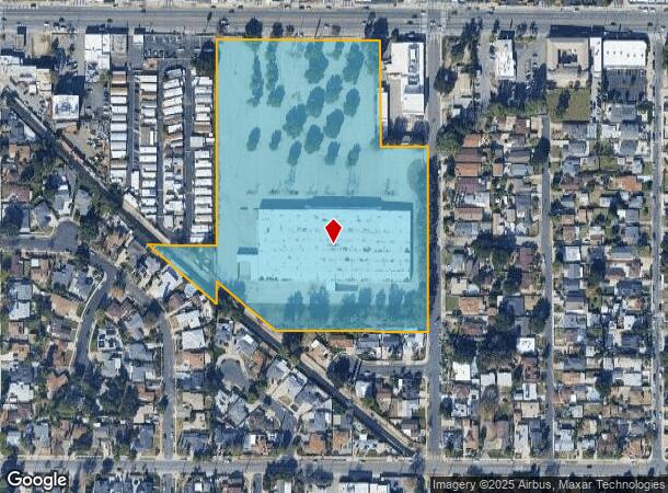  8040 Foothill Blvd, Sunland, CA Parcel Map