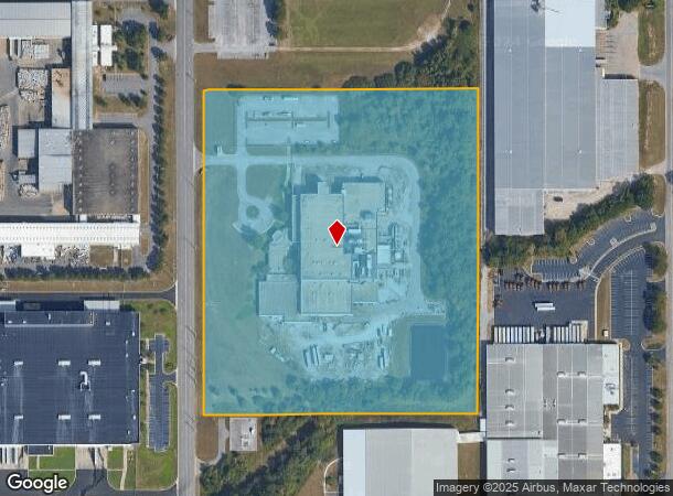  1301 Industrial Park Dr, Tuscaloosa, AL Parcel Map