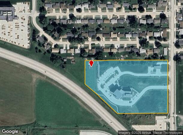 404 S 25Th St, Norfolk, NE Parcel Map