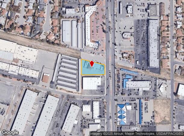  1499 N Lee Trevino Dr, El Paso, TX Parcel Map