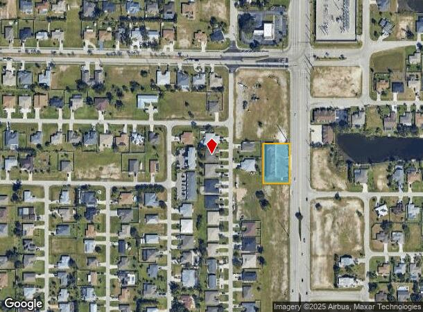 1624 Sw Santa Barbara Pl, Cape Coral, FL Parcel Map