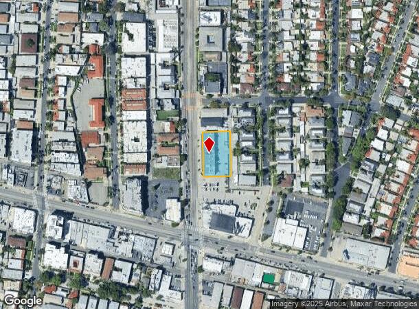  1258 S La Cienega Blvd, Los Angeles, CA Parcel Map