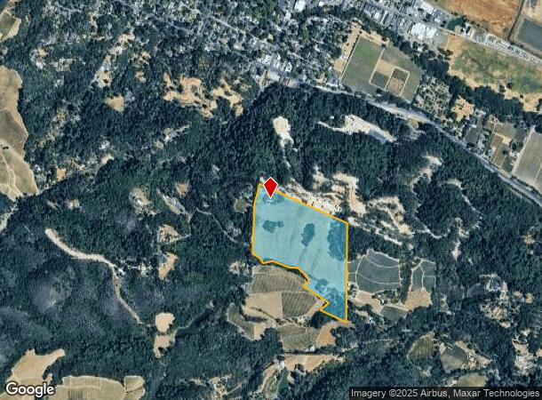 1520 Diamond Mountain Rd, Calistoga, CA Parcel Map
