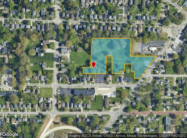 1392 East Ave, Akron, OH Parcel Map