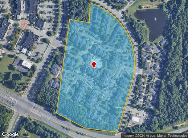  100 Village Crossing Dr, Chapel Hill, NC Parcel Map