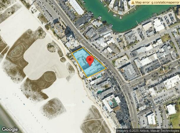  10800 Gulf Blvd, Treasure Island, FL Parcel Map