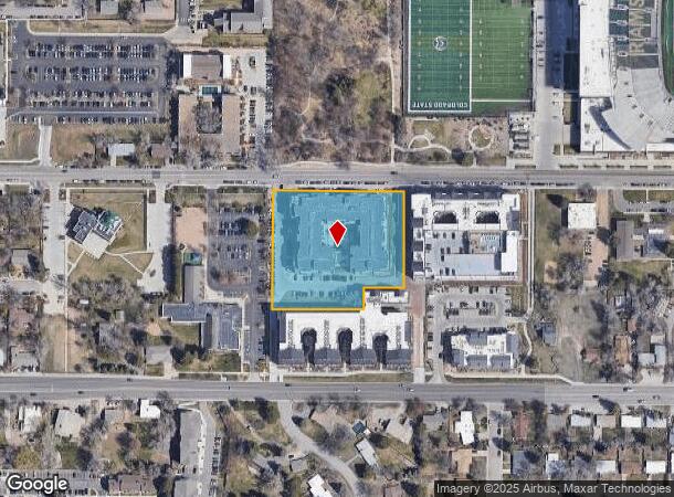 821 W Lake St, Fort Collins, CO Parcel Map
