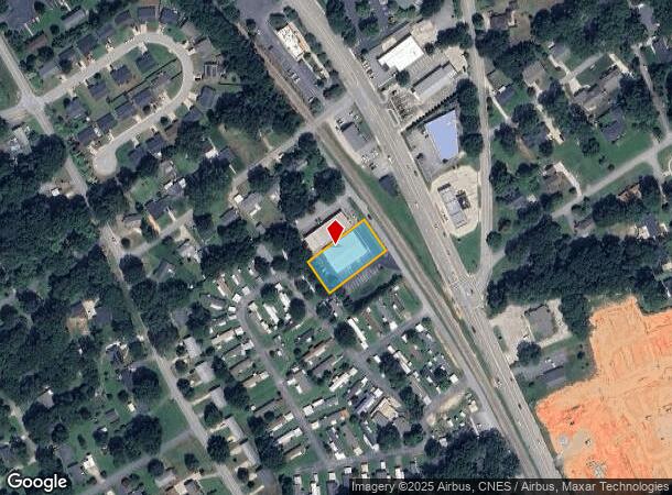  421 N Main St, Simpsonville, SC Parcel Map