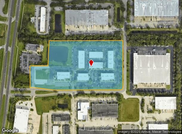  4508 Oak Fair Blvd, Tampa, FL Parcel Map