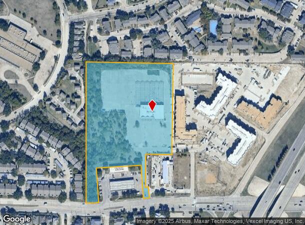  2945 Frankford Rd, Dallas, TX Parcel Map
