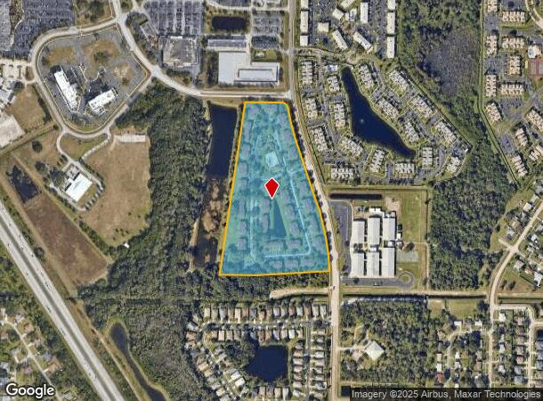  100 Larch Cir Ne, Palm Bay, FL Parcel Map