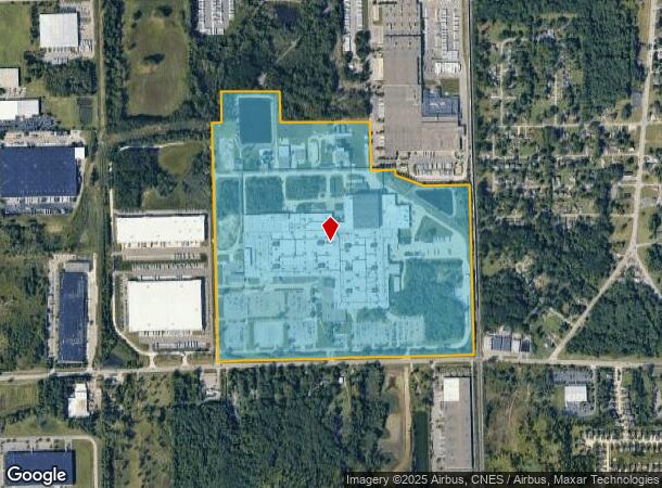 36880 Ecorse Rd, Romulus, MI Parcel Map