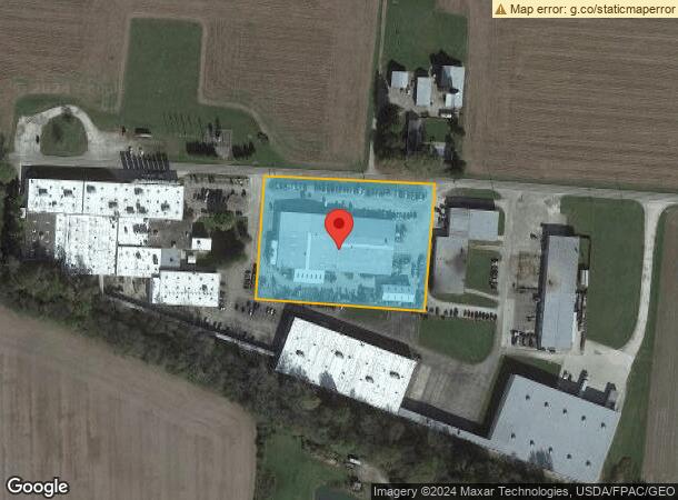  1701 W County Line Rd, Urbana, OH Parcel Map