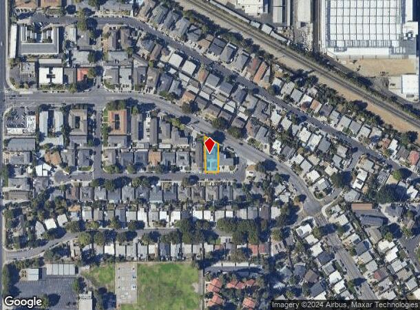  2124 Monroe St, Santa Clara, CA Parcel Map