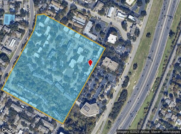  7201 Wood Hollow Dr, Austin, TX Parcel Map