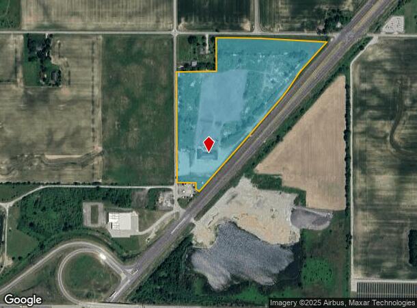  5080 S County Road 125 W, New Castle, IN Parcel Map