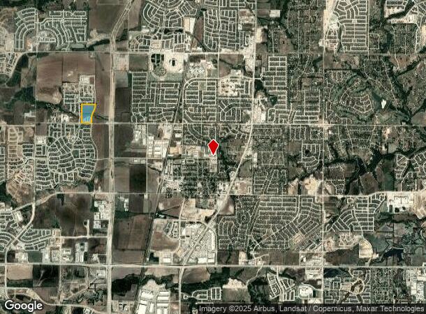  1630 W Prosper Trl, Prosper, TX Parcel Map