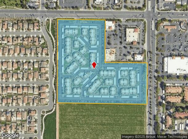  2550 E Riverside Dr, Ontario, CA Parcel Map