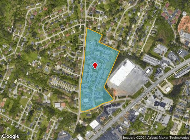  4025 Oakwood Dr, Chattanooga, TN Parcel Map