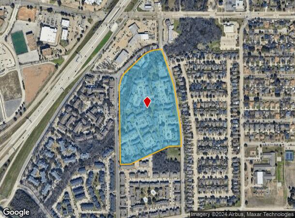  7351 Chaucer Pl, Dallas, TX Parcel Map