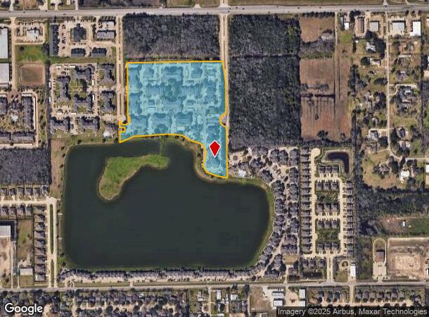  2850 Oak Rd, Pearland, TX Parcel Map