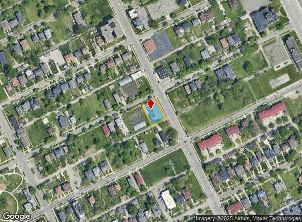 611 W Philadelphia St, Detroit, MI Parcel Map