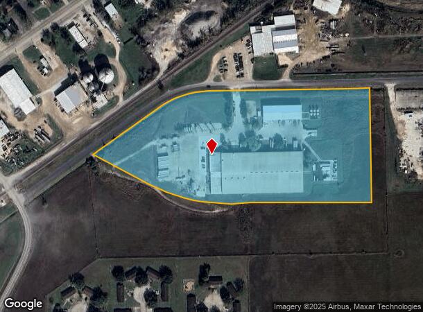1102 N Blue Creek Rd, El Campo, TX Parcel Map