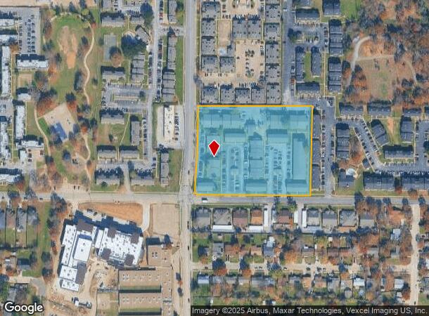  600 Bellaire Dr, Hurst, TX Parcel Map