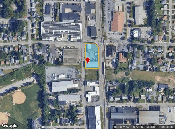 221 York Ave, Pawtucket, RI Parcel Map