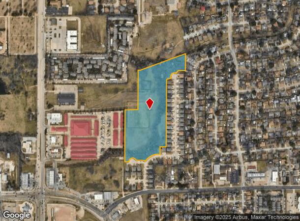  1516 Sycamore School Rd, Fort Worth, TX Parcel Map