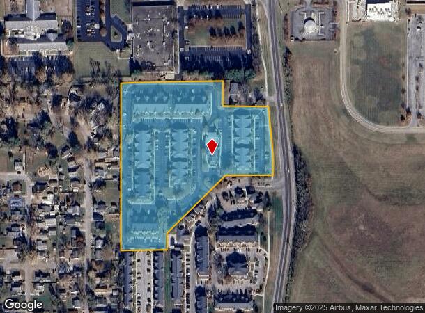 1001 Stonegate Dr, Columbus, IN Parcel Map