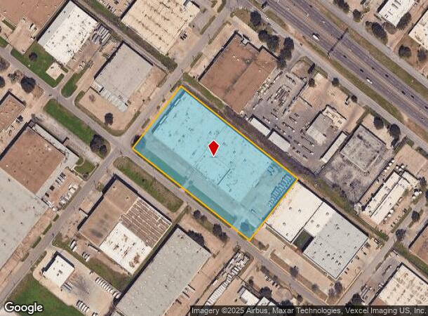  8220 Ambassador Row, Dallas, TX Parcel Map