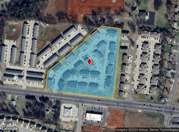  621 Tiny Town Rd, Clarksville, TN Parcel Map