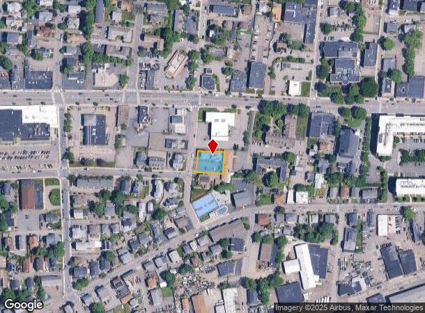  25 Grant St, Waltham, MA Parcel Map