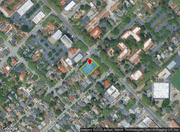 1585 The Alameda, San Jose, CA Parcel Map