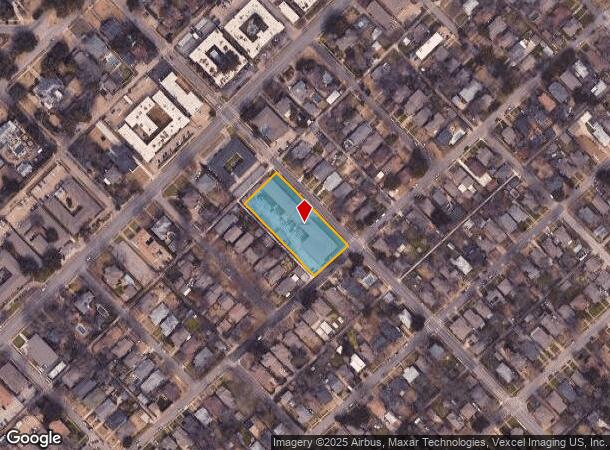  711 N Beacon St, Dallas, TX Parcel Map