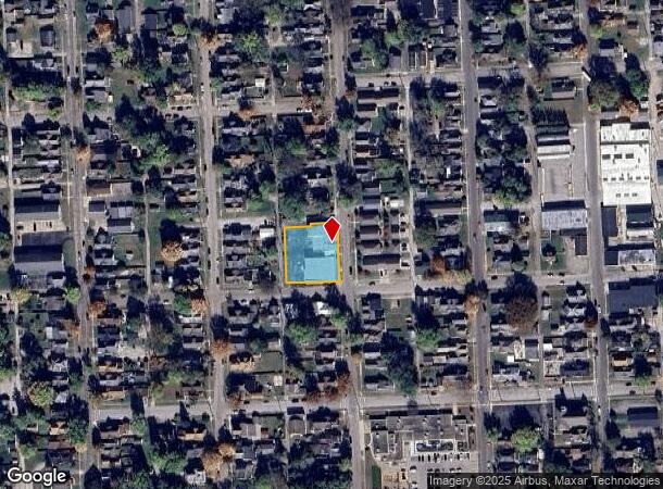 1420 Sycamore St, Columbus, IN Parcel Map