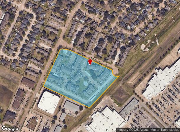 2902 Whispering Winds Dr, Pearland, TX Parcel Map