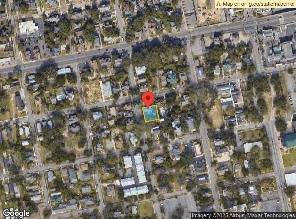  610 N Spring St, Pensacola, FL Parcel Map