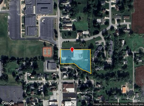  208 N Elkhart St, Wakarusa, IN Parcel Map