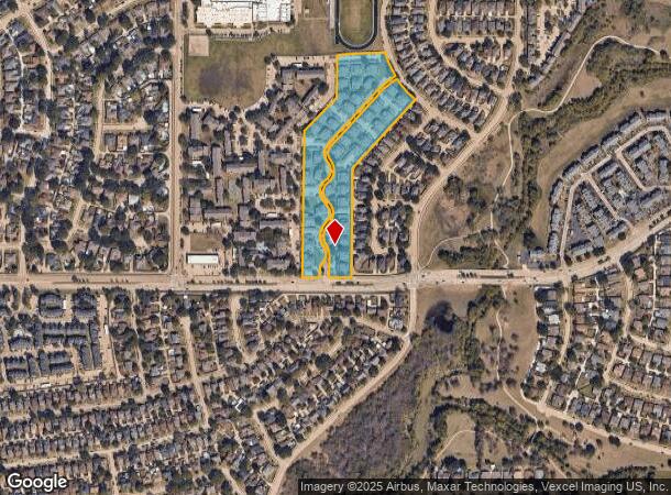 1737 E Frankford Rd, Carrollton, TX Parcel Map