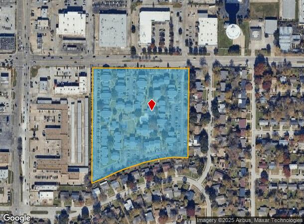  1010 E Arkansas Ln, Arlington, TX Parcel Map