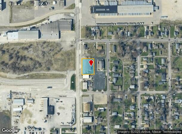  1616 S Olive St, South Bend, IN Parcel Map