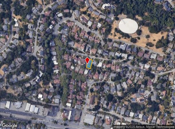  33 Sunset Way, San Rafael, CA Parcel Map