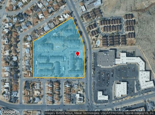 7049 Westwind Dr, El Paso, TX Parcel Map