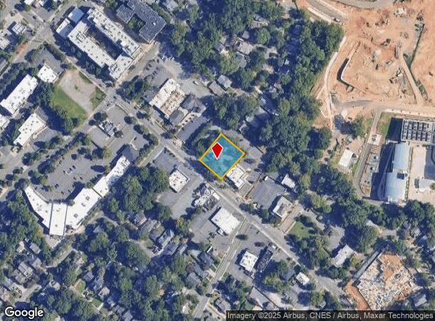  1501 East Blvd, Charlotte, NC Parcel Map